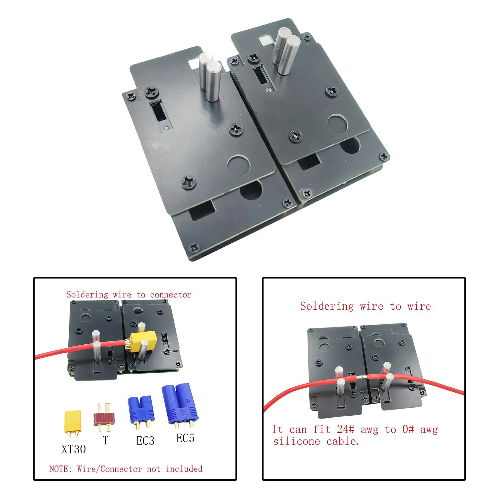 Welding Soldering Insulate Station Jig RC Tool Compact Soldering Station for RC Connector XT90 XT60 EC5 EC3 Silicone Wire T Plug