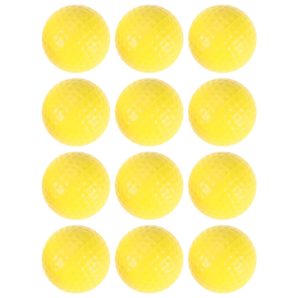 

12 Pcs Golf Foam Ball Florbal Balls Training Practice Floorball Florball Chipping Mat Golfing Accessories Sports