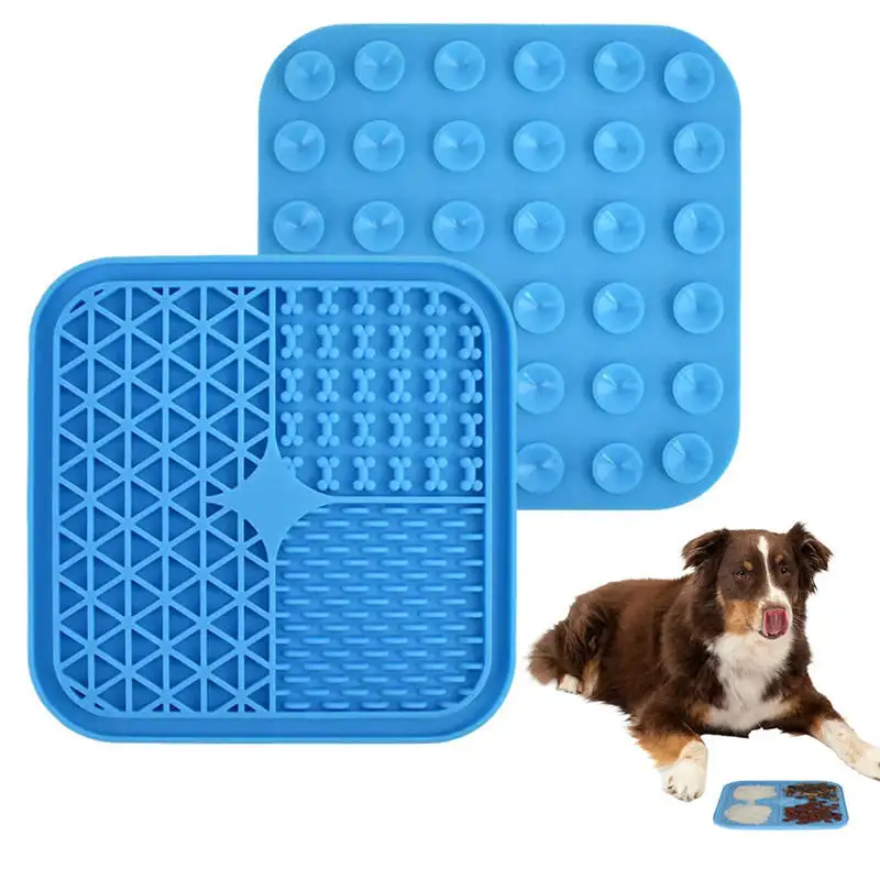 Multi-Functional Licking Pads For Petspet Food Utensilsslow Food Pads For Dogsdining Padssuction Cup Slow Food Pads