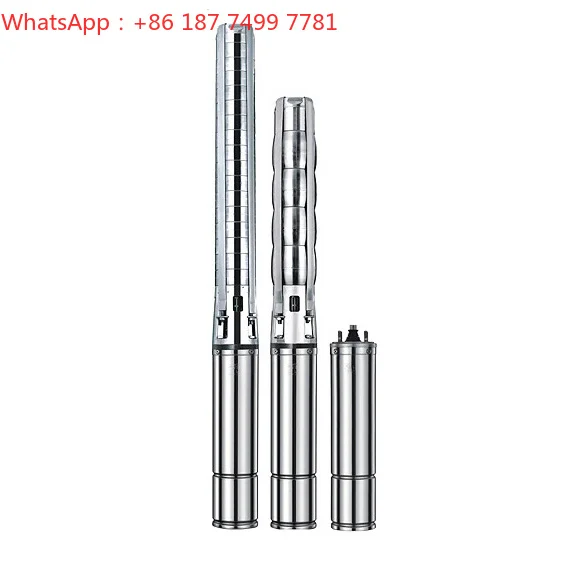 37KW High Head SS304 Agriculture Irrigation System Helical Rotor Brushless Submersible Deep Well Solar Pump