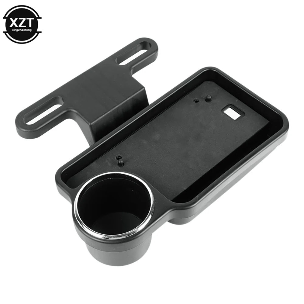Car Headrest Drink Holder Stand Foldable Rear Seat Table Tray Organizer Car Folding Table Auto Drink Food Cup for Car Interior