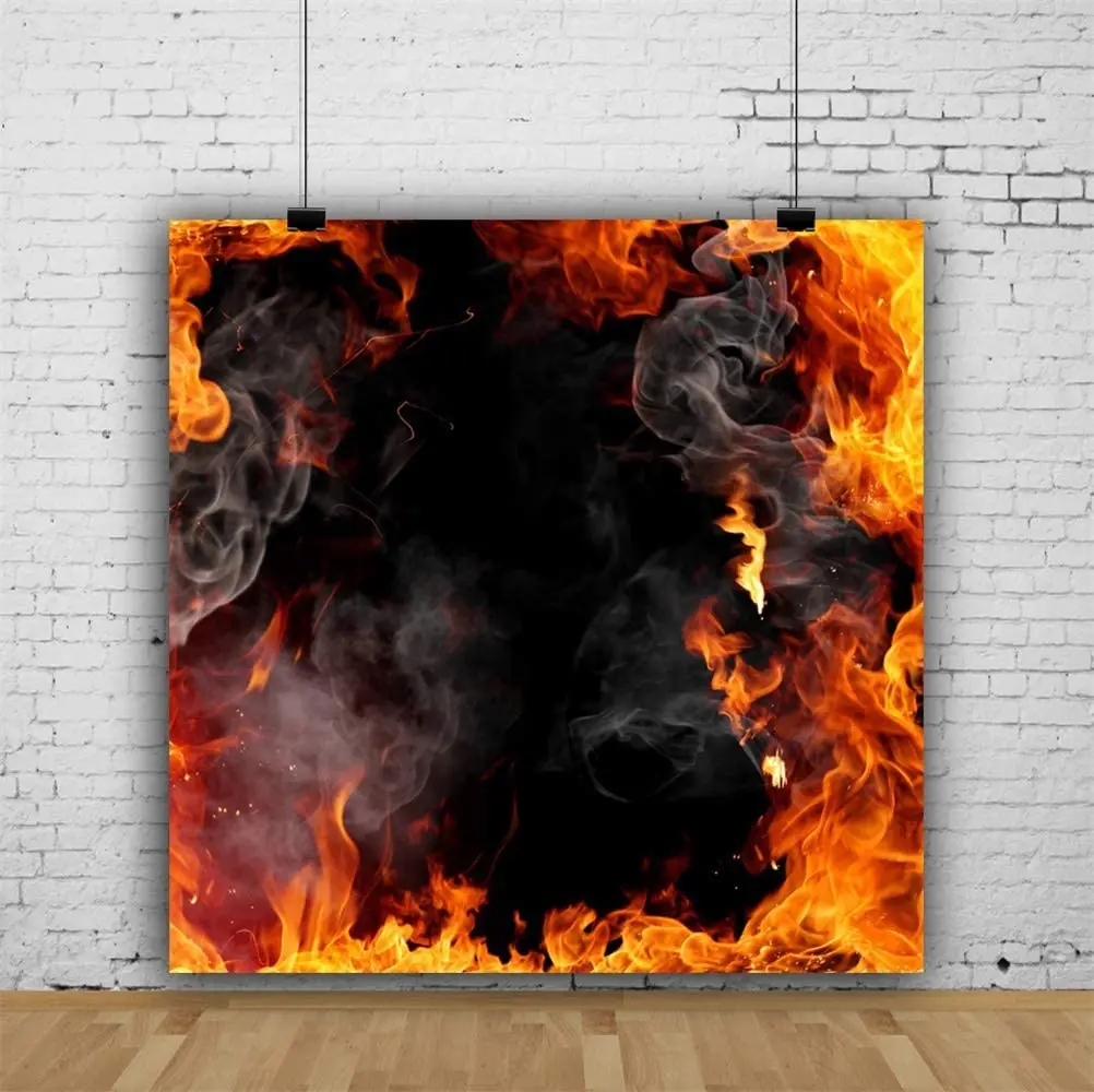 

Abstract Fire Flame Smoke Photography Backdrop Child Adult Portrait Background Special Effect Fire Knowledge Publicity Poster