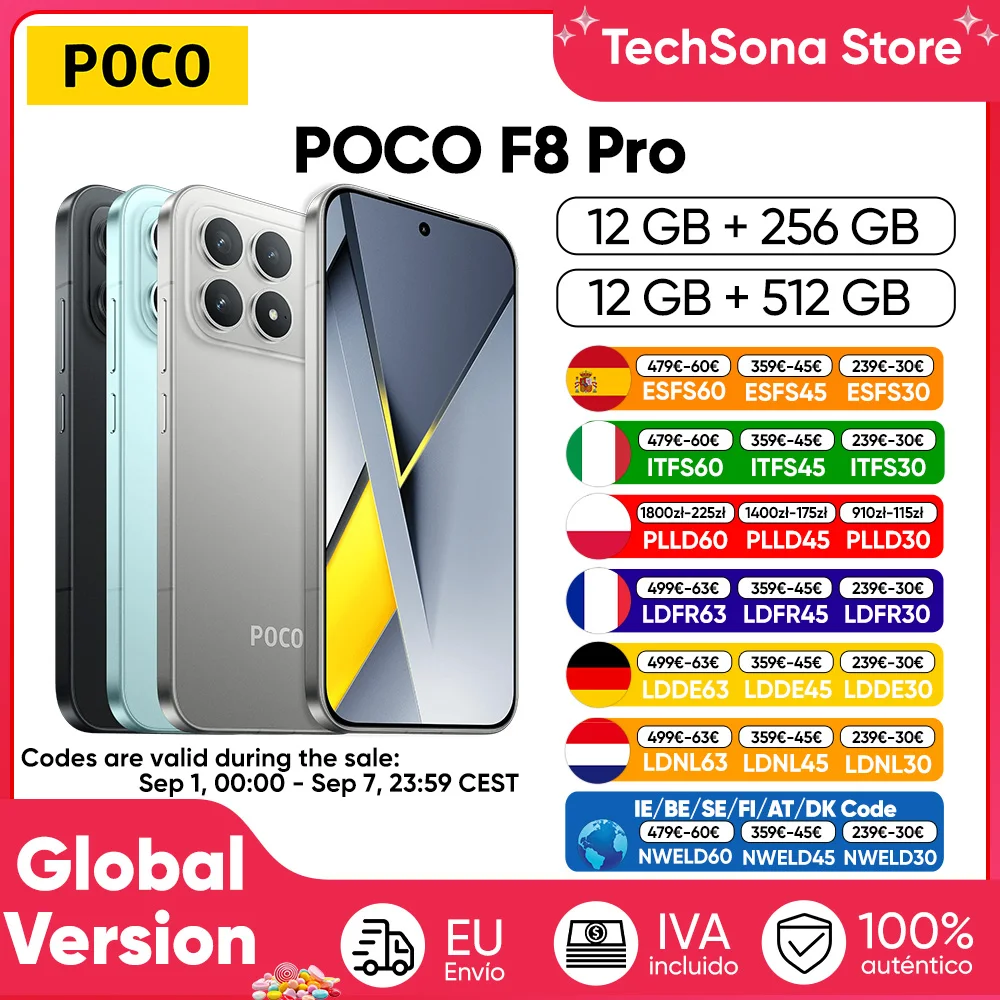 Teléfono Inteligente POCO F8 Pro 5G Versión Global Snapdragon ® 8 Elite, Pantalla AMOLED de 6.59 Pulgadas con… — oferta en AliExpress