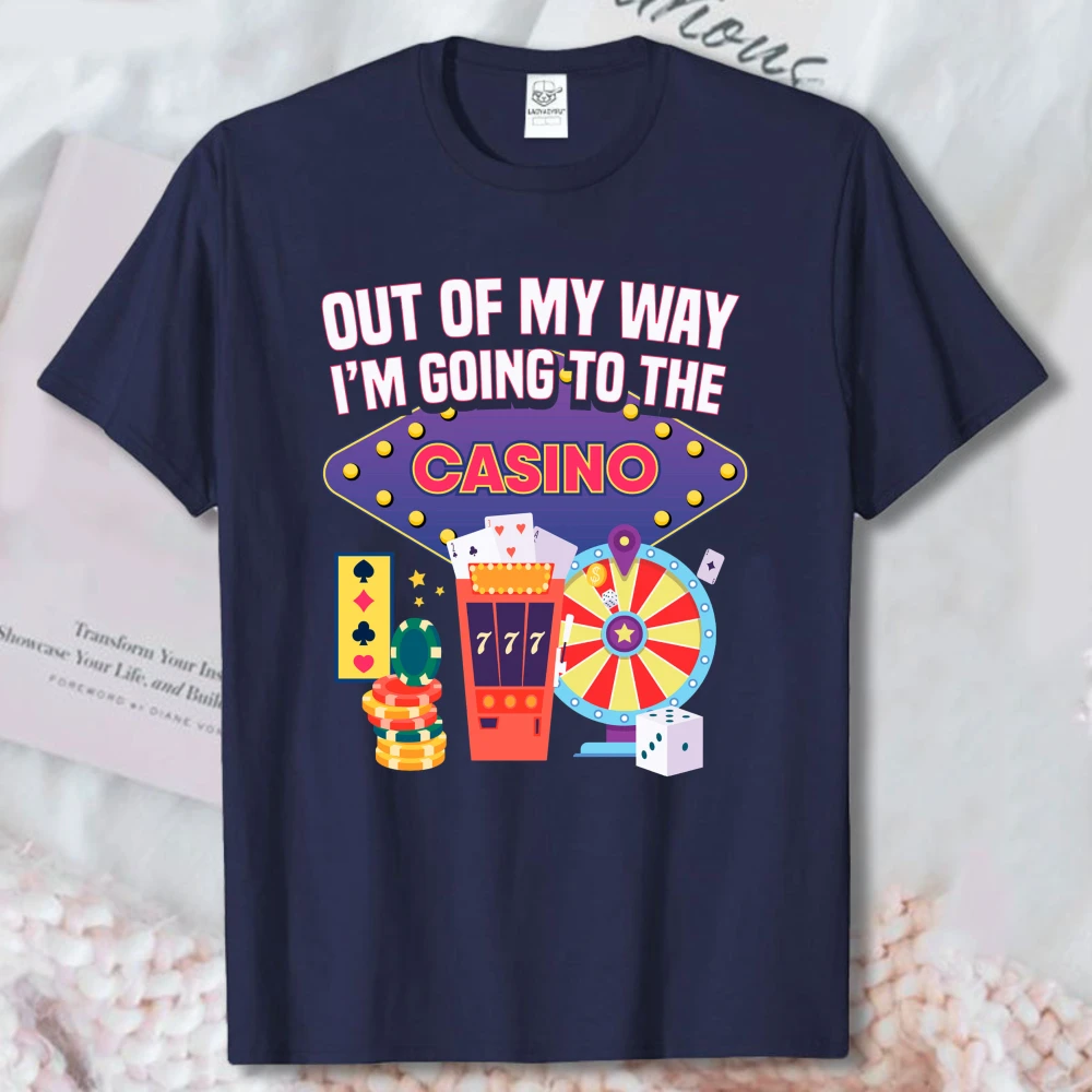 Casino Slot Machine Poker Chip Graphic T Shirt Women Funny Gambler Quote Print Tee Cotton Short Sleeve Lucky Gamble Daily Tops