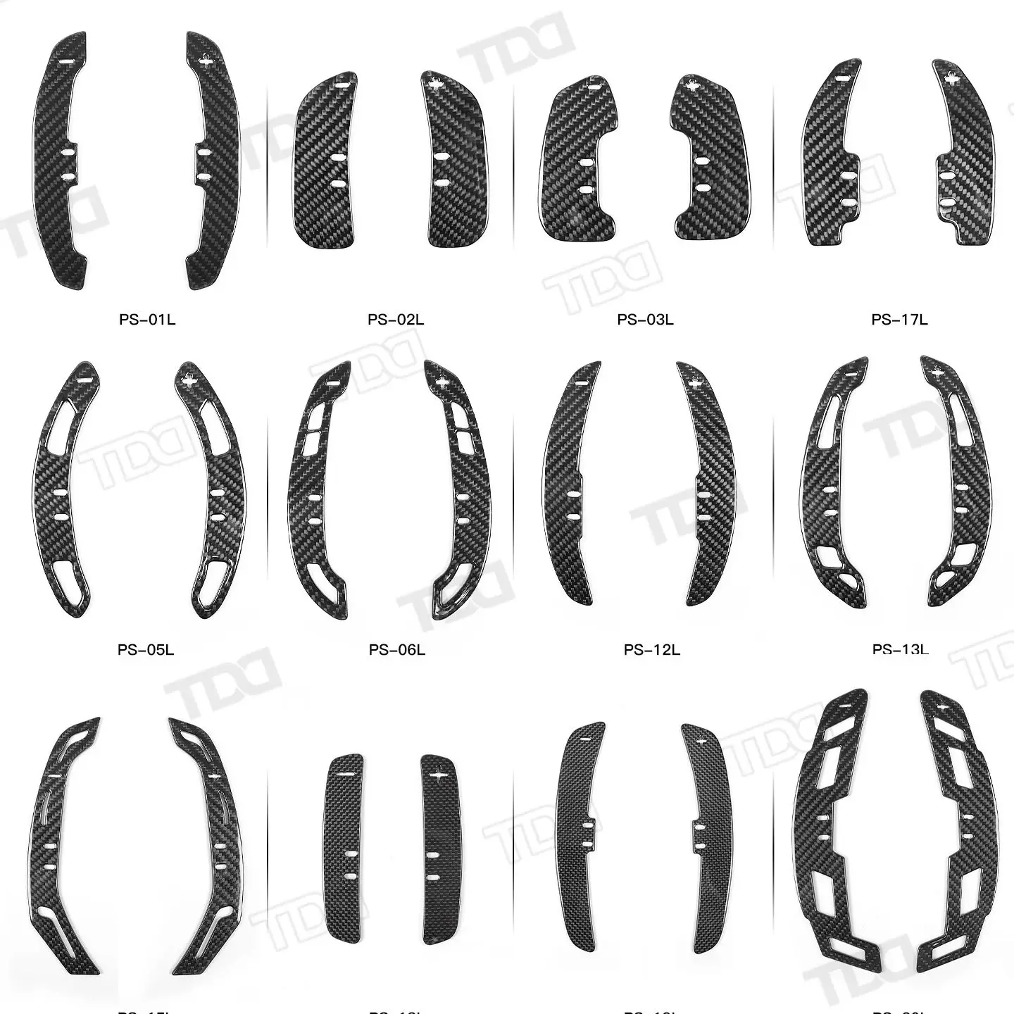 High-Performance Glossy Finish True Carbon Fiber Spare Blades No Base Stand Sleek Visual Appeal In Multiple Styles