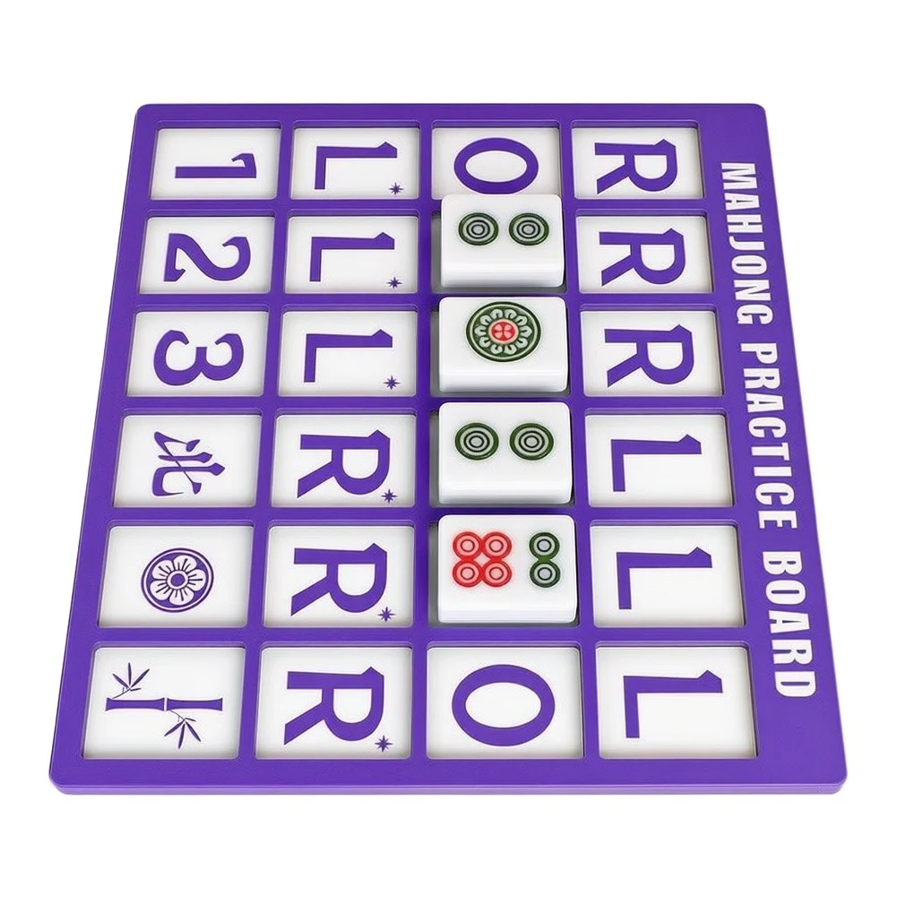 For american For mahjong Practice Board for New Learners Layer Wooden 18.5cm x 16.5cm Compact Lightweight 120g ABS