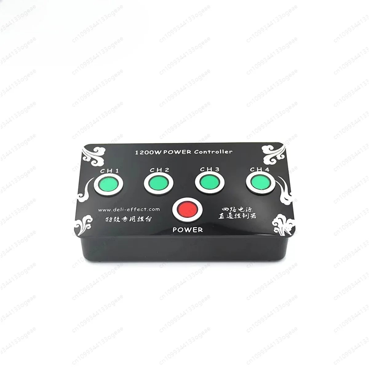 803-Single Trigger Pull Box Dj Stage Light Controller 4 Channels Mini Power Controller with Red Soloflash Button Effect Console