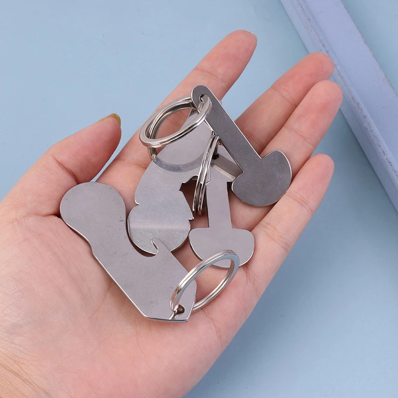 New 1pc Key Ring Coin Holder Keychain Shopping Trolley Tokens Multifunctional Shopping Cart Accessories Tool