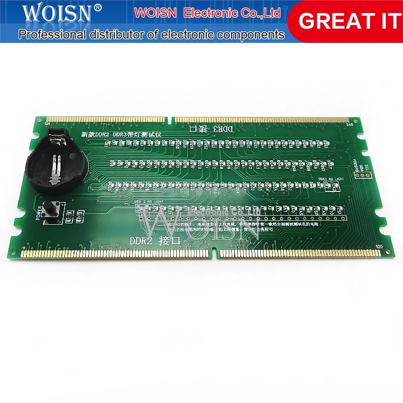 Pamięć DDR2 DDR3 2 w 1 do komputerów stacjonarnych z testerem światła Tester DDR2 Tester DDR3