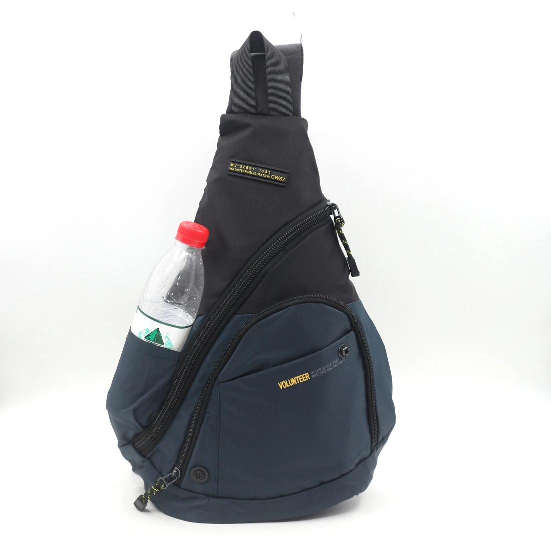 Fashion Single Rucksack Backpack with Water Bottle/Kettle Bag Cross body Messenger Chest Bags Daypack Knapsack