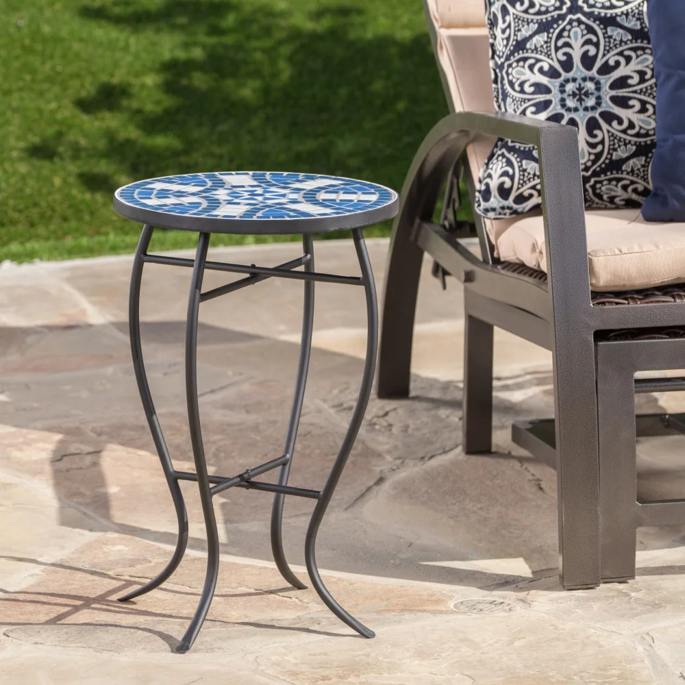 HAN END TABLE Bring Style and Tablespace To Your Outdoor Ensemble with This Elegant Side Table