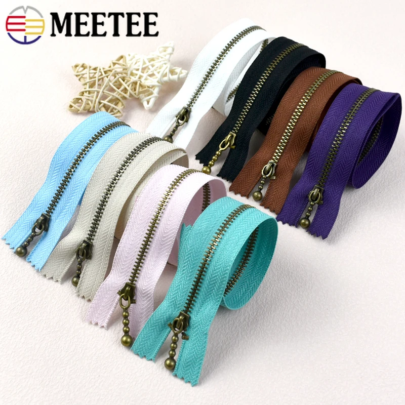

5-20Pcs 15-40cm 3# Metal Zippers Pants Jeans Closure Zipper Bags Shoes Pencilcase Replace Zips Repair Kits Sewing Accessories