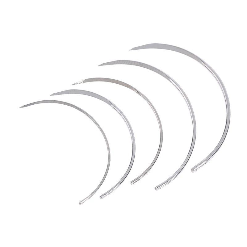 【WA】10Pcs Metal 1/2 Corner  Needle Suture Surgical Tool Double Eyelid Teaching Demonstrations Exercises