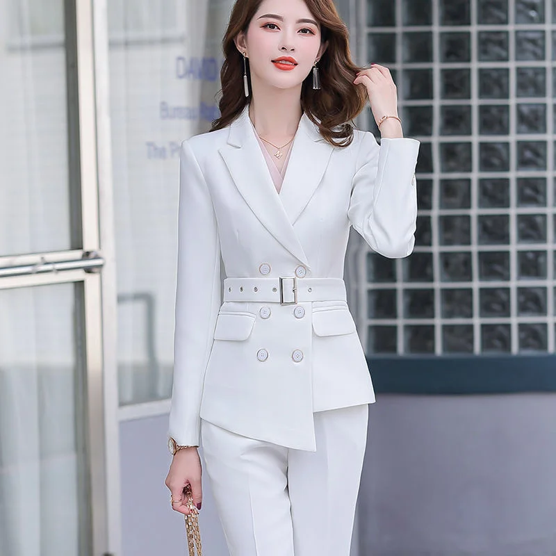 temperament Fashion small female spring and autumn new casual western style host formal wear business suit