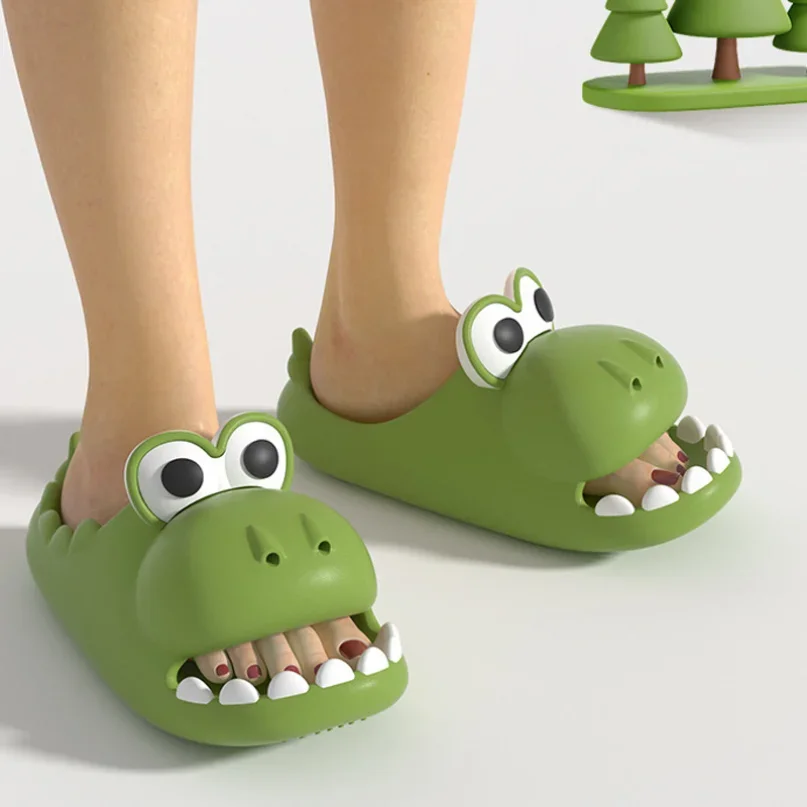 Women House Slipper dinosaur Cartoon Cute Cloud Sandals Summer Flip Flops Beach Slides Home Casual Room Shoes Female Men Male