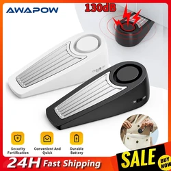 Awapow 2Pcs 130dB Loud Personal Self Defense Alarm Door Stop Alarm Mini Portable Outdoor Travel Safety Protection For Women