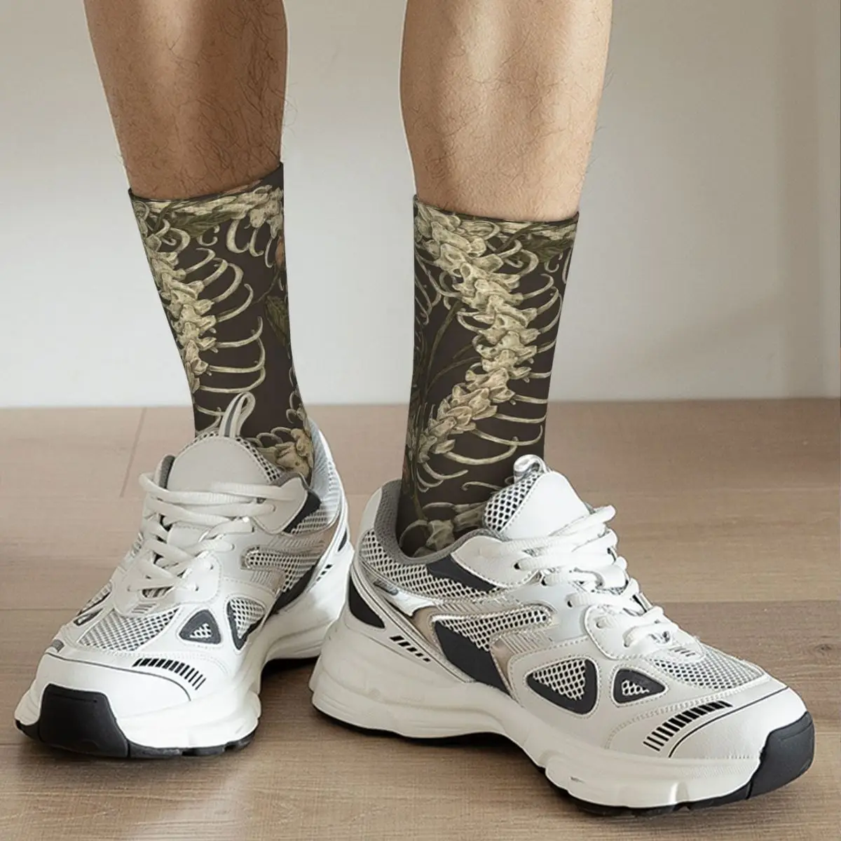 Mysterious And Terrifying Snake Skeleton Socks Harajuku Soft Stockings All Season Long Socks for Man Woman Valentine's Day Gifts