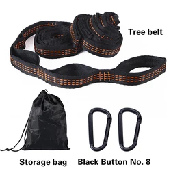 2Pcs High Bearing Capacity Hammock Straps 600lbs Breaking Strength Polyester Hammock Belt Rope With Ring Buckle