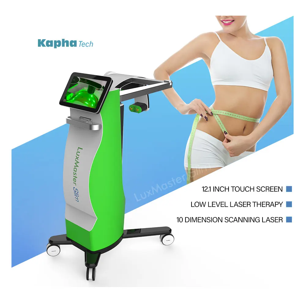 Professional Emerald Laser Luxmaster Lipolaser Slimming Machine 532Nm Green Light with 10D