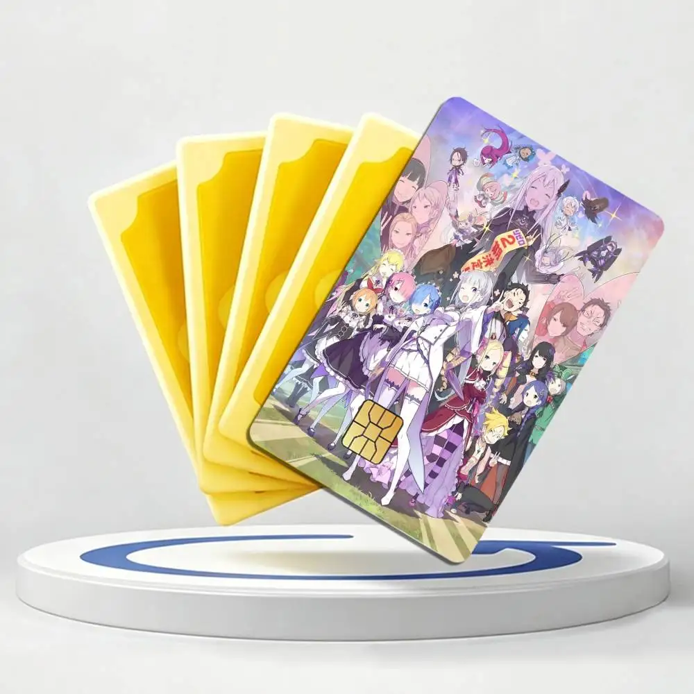 Natsuki Subaru Anime R-ReZERO S4 Card Stickers for Bank Access Protective Waterproof Film Cover Sticker Gift