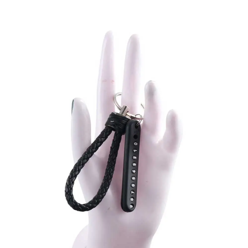 هدية مكافحة خسر حزام من الجلد المنسوجة يدويا الحبل كيرينغ حامل مفتاح السيارة مشبك مفتاح السيارة ​   سلسلة مفاتيح رقم الهاتف