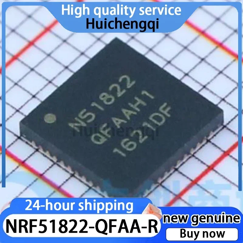1PCS NRF51822-QFAA-R QFN-48 Bluetooth 4.0 Low-power Wireless IC Chip