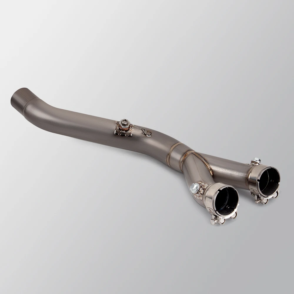 Slip On For Yamaha YZF R1 R1M MT10 2015-2024 Motorcycle Exhaust Modify Racing Line Titanium Alloy Middle Pipe Connect Interface