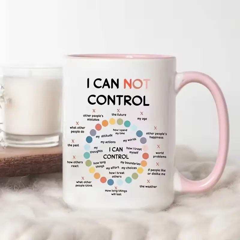 1Pc - Anxiety Treatment and Education Water Cup, Psychotherapy Gift, Teacher's Day Gift, Holiday Gift, Birthday Gift, Suitable for Juice, Milk. Can Be Used as a Birthday Gift, Drinkware Mug
