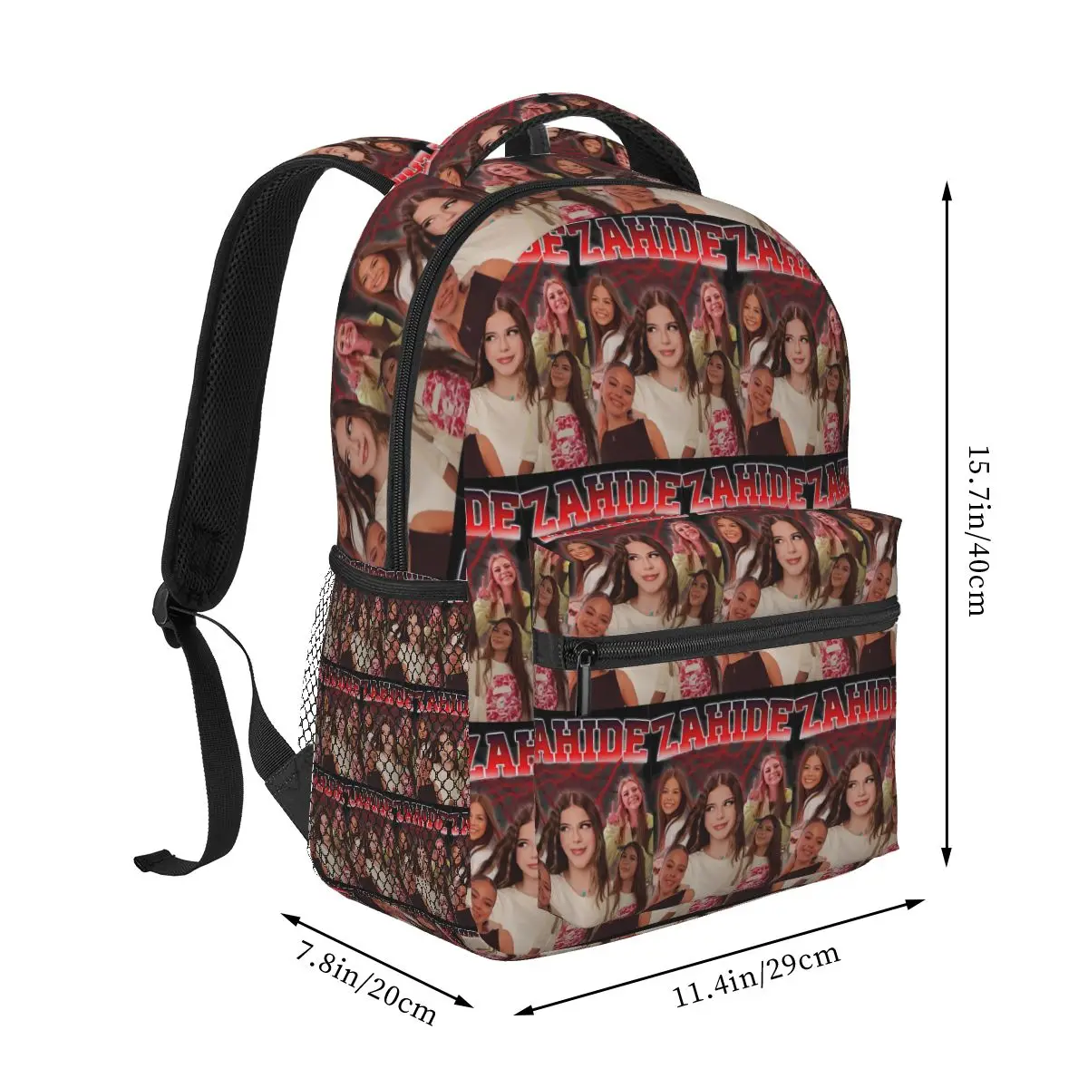 Zahide Merch Graphic Print Backpack Student Boys Girls BookBag Children School Bag Laptop Shoulder Bags for Men Women