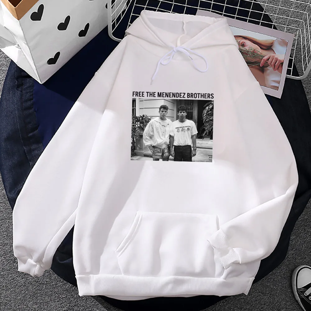 Nicholas Chavez Graphic Hoodies Free The Menendez Brothers Movie Printing Sweatshirts Streetwear Hip Hop Unisex Pullovers Male