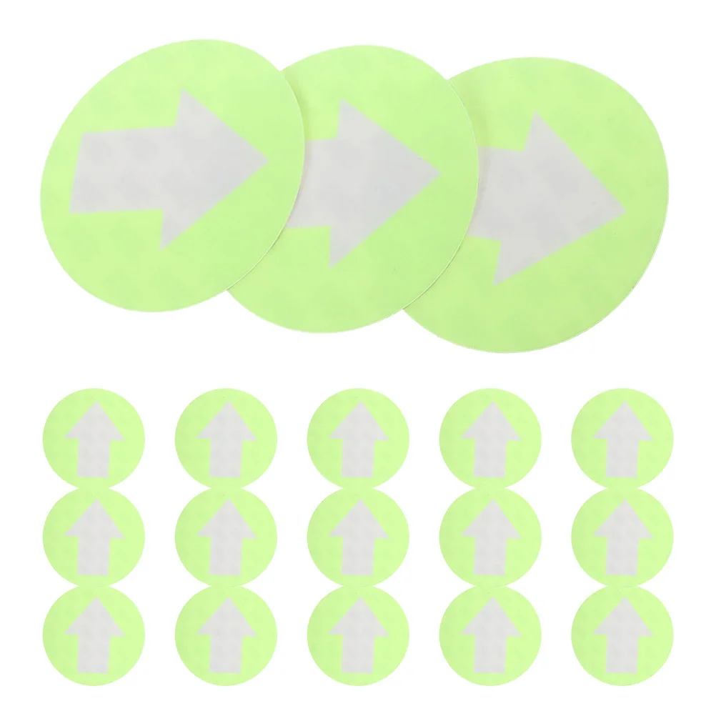 20Pcs Reflective Arrow Direction Sign Trail Marker Large PVC Fluorescent Waterproof Outdoor Camping Stairway Safety