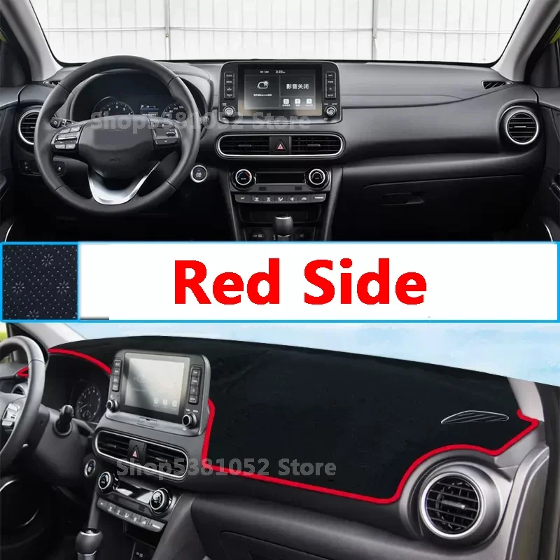 

For Hyundai Kona Encino 2018-2021 Car Center Console Dashboard Center Anti Slip Mat Interior Protector Pad Light Sunshade