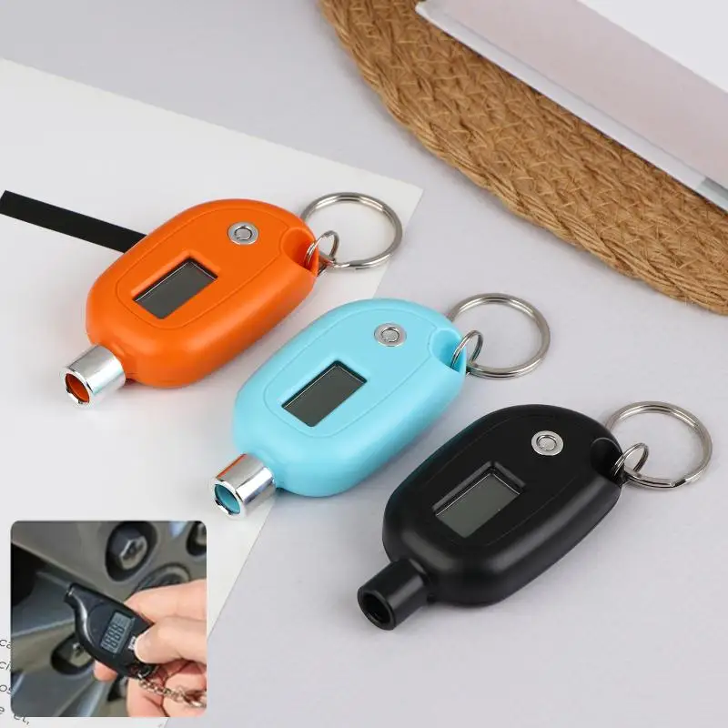 

Auto Motorcycle Tire Pressure Meter, Digital Gauge with LCD Display, Portable Safety Alarm Testing Tools