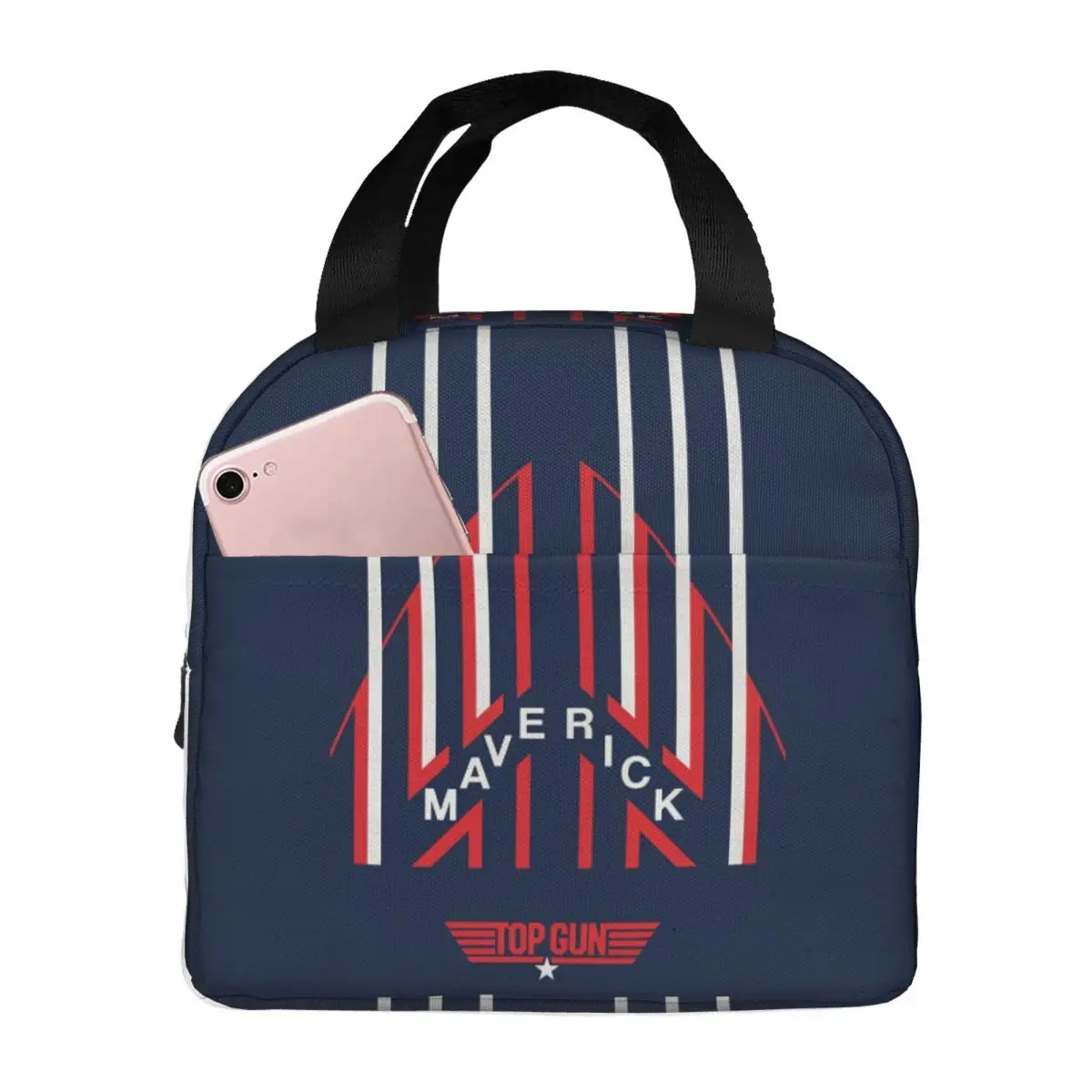 Top Gun Maverick Insulated Lunch Bags for Women Action Adventure Movie Portable Thermal Cooler Bento Box Work School Travel