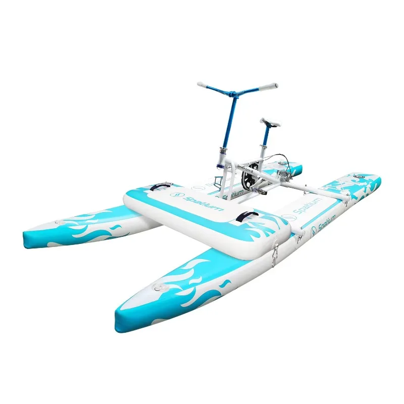 Inflatable Water Bike - Lightweight & Portable For Travel Withe Accessories Inflatable Water Bike For Beachclub