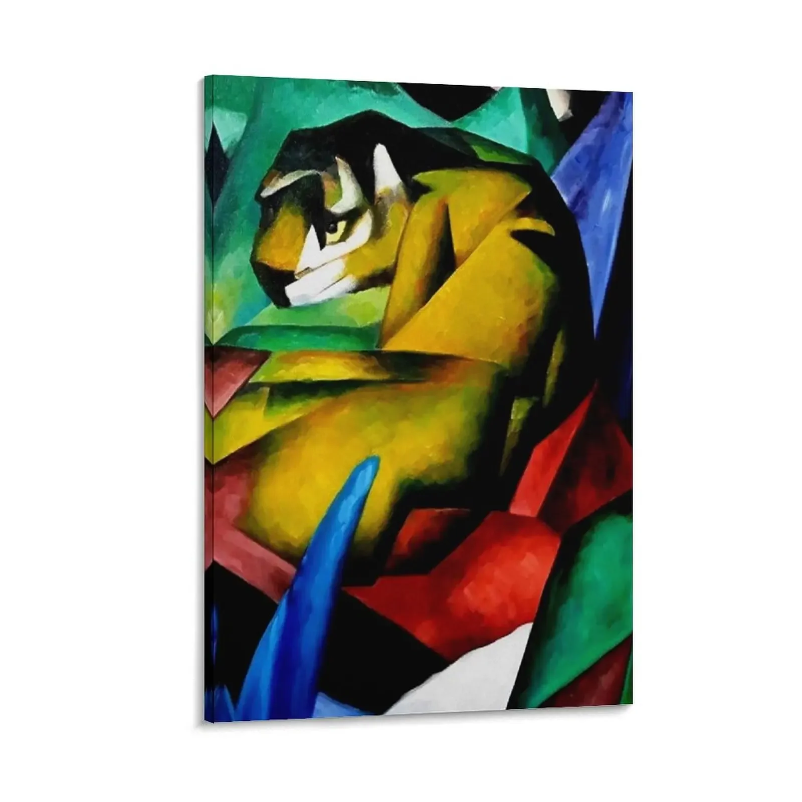

“Tiger” by Franz Marc Canvas Painting posters for room korean room decor living room decoration