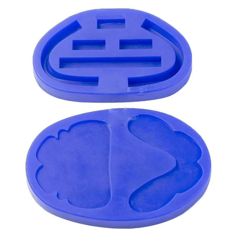 4PCS Dental Silicone Wax Mold Full Arch Wax Rim Individual Tray Reusable Molds for Full Denture Implant Restoration