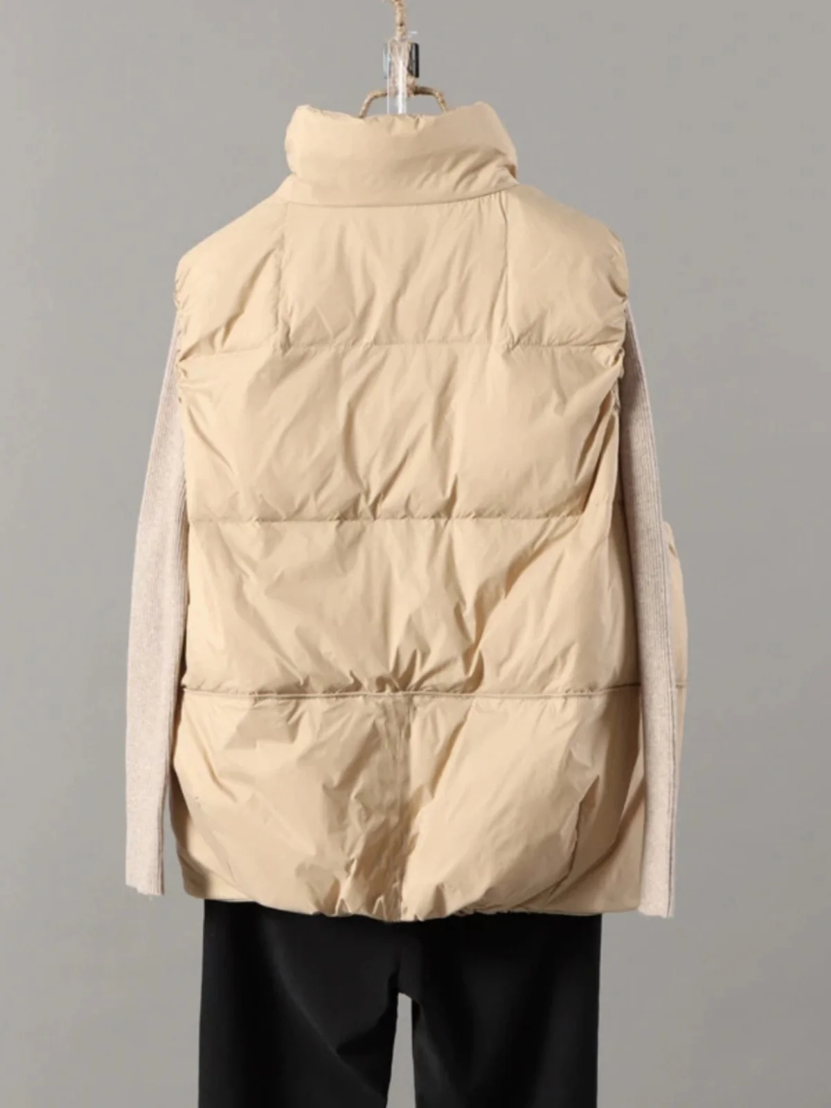 Lekka, wyszczuplająca kurtka puchowa damska o luźnym kroju, plus size, bawełniana kamizelka, odzież wierzchnia na jesień i zimę, dojazdy do pracy.