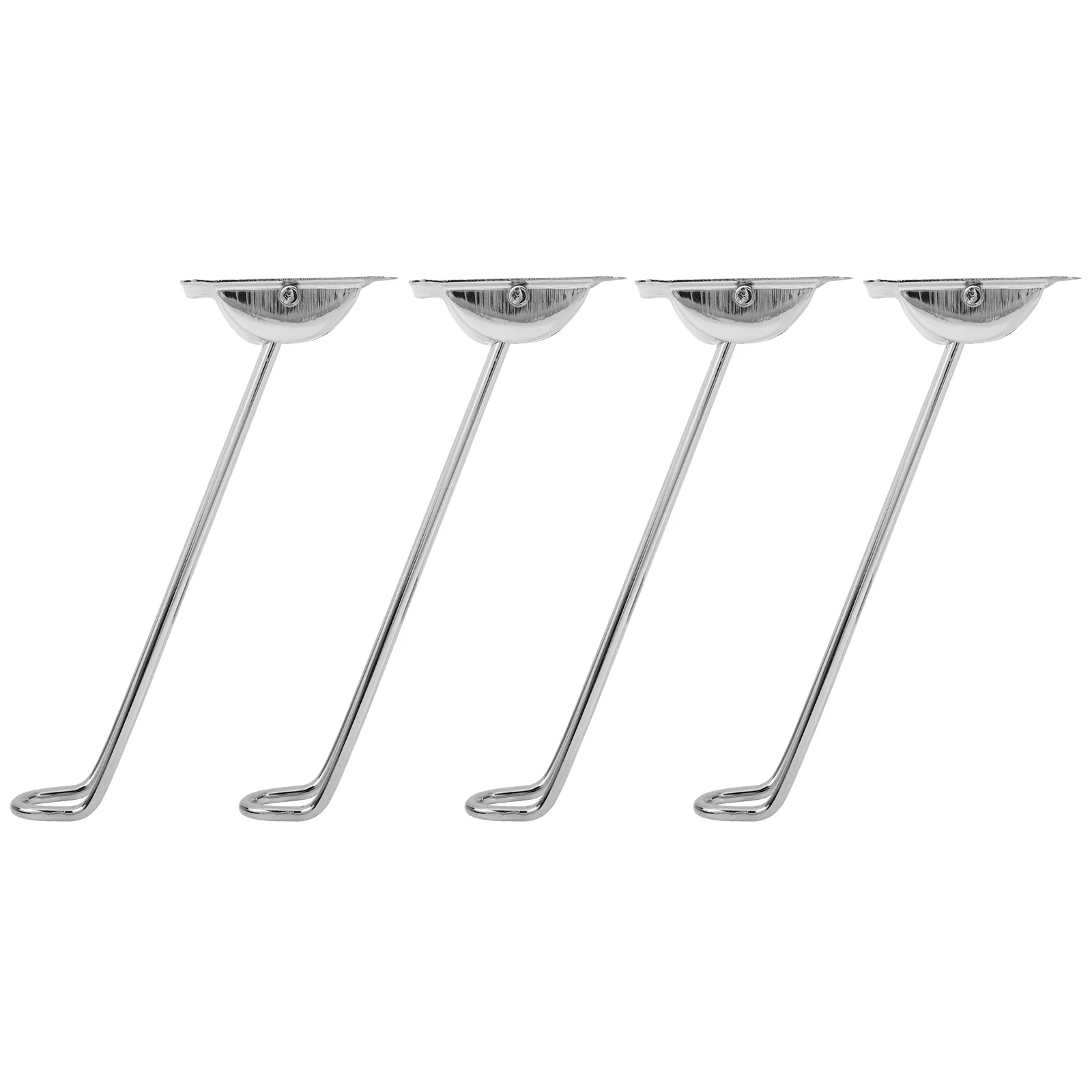 

4pcs Metal Folding Table Feet 21cm High Heavy Duty Easy Install Foldable Hairpin Desk Legs for Computer Student