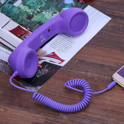 Tool Parts Classic retro 3.5 mm Comfort telephone Handset Mini Mic Speaker Phone Call Receiver For Iphone Samsung Huawei