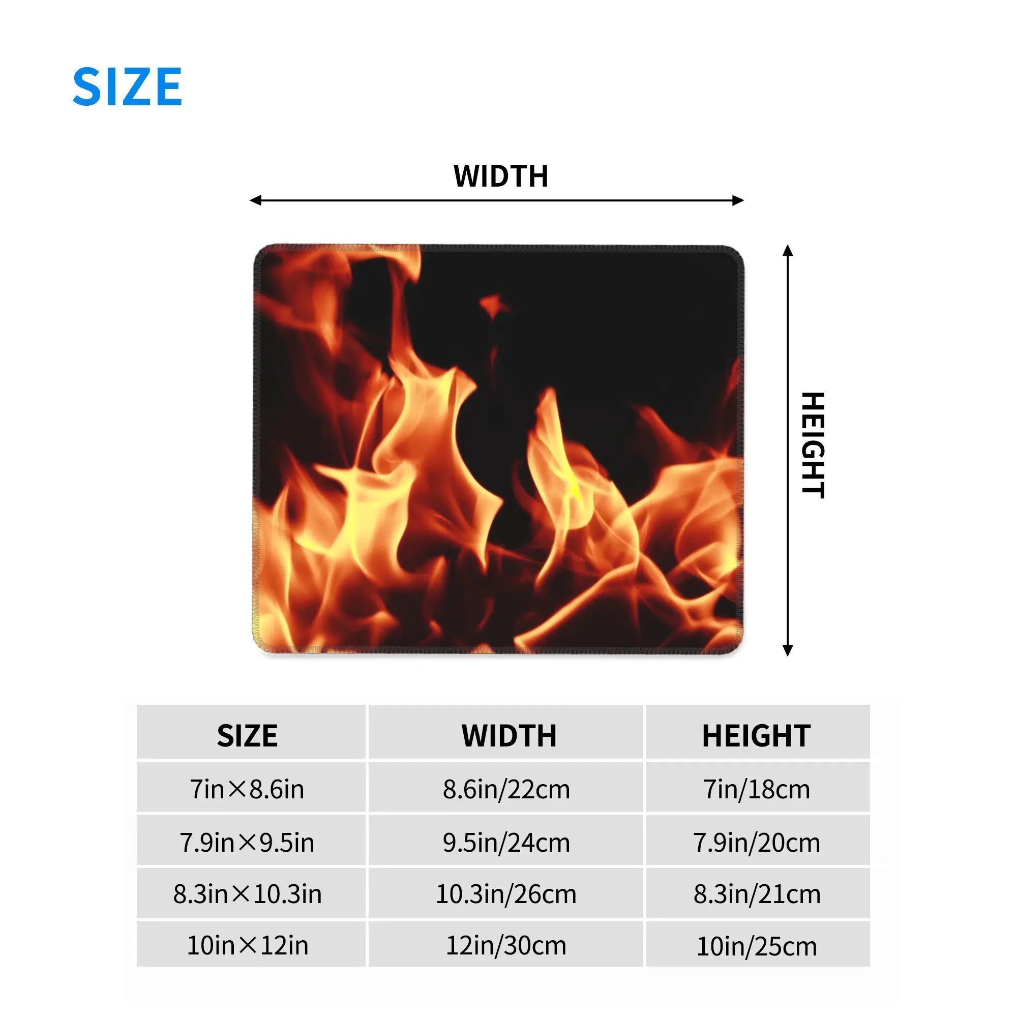 حرق النار مع شرارة ماوس الوسادة الكمبيوتر لوحة المفاتيح ماوس حصيرة ألعاب الكمبيوتر المحمول مكتب حصيرة مكتب الملحقات الجدول الحصير