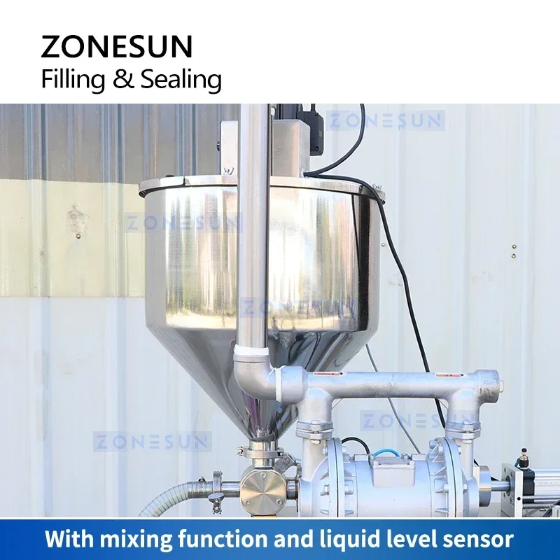 ZONESUN ZS-GFGT620 Confezionatrice automatica per salsa VFFS con pompa a pistone per sigillare il riempimento di bustine di liquidi e pasta