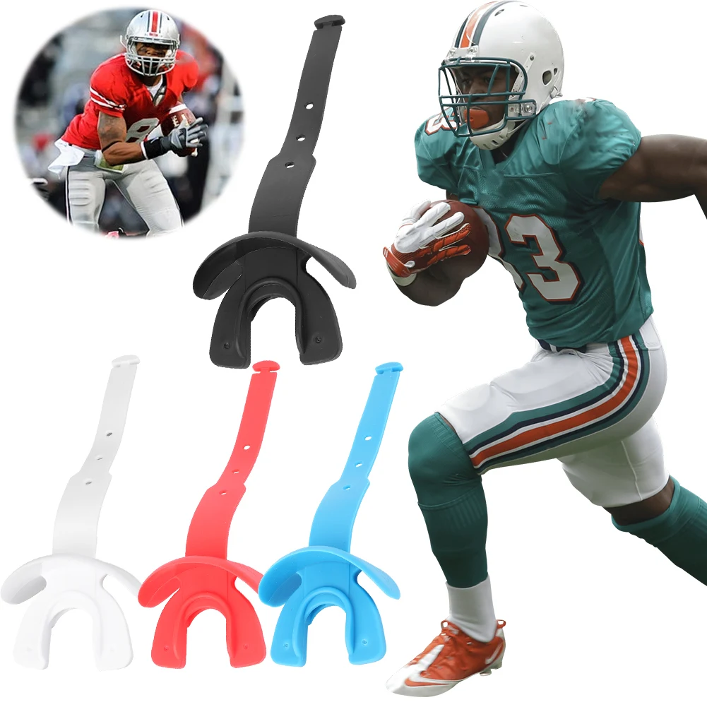 Football Mouthguard with Strap Sports Mouth Guard Mouth Protection Football Mouthpiece Football Mouth Guard for MMA Boxing