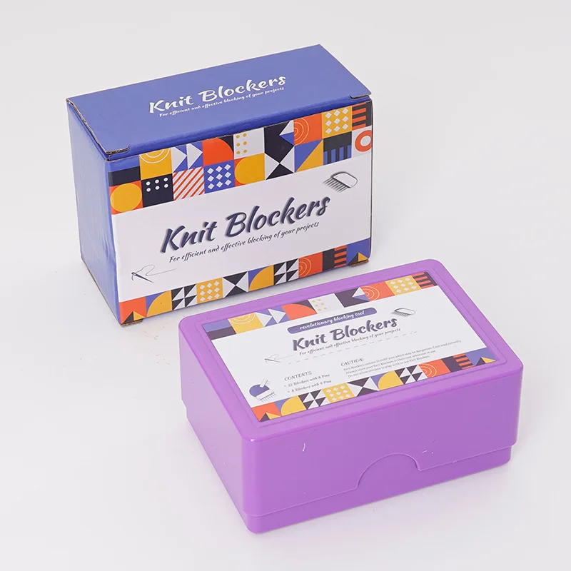 1pack Knit Blockers Essential Knitting and Sewing Accessory for Perfectly Aligned Blocks Sewing Tools