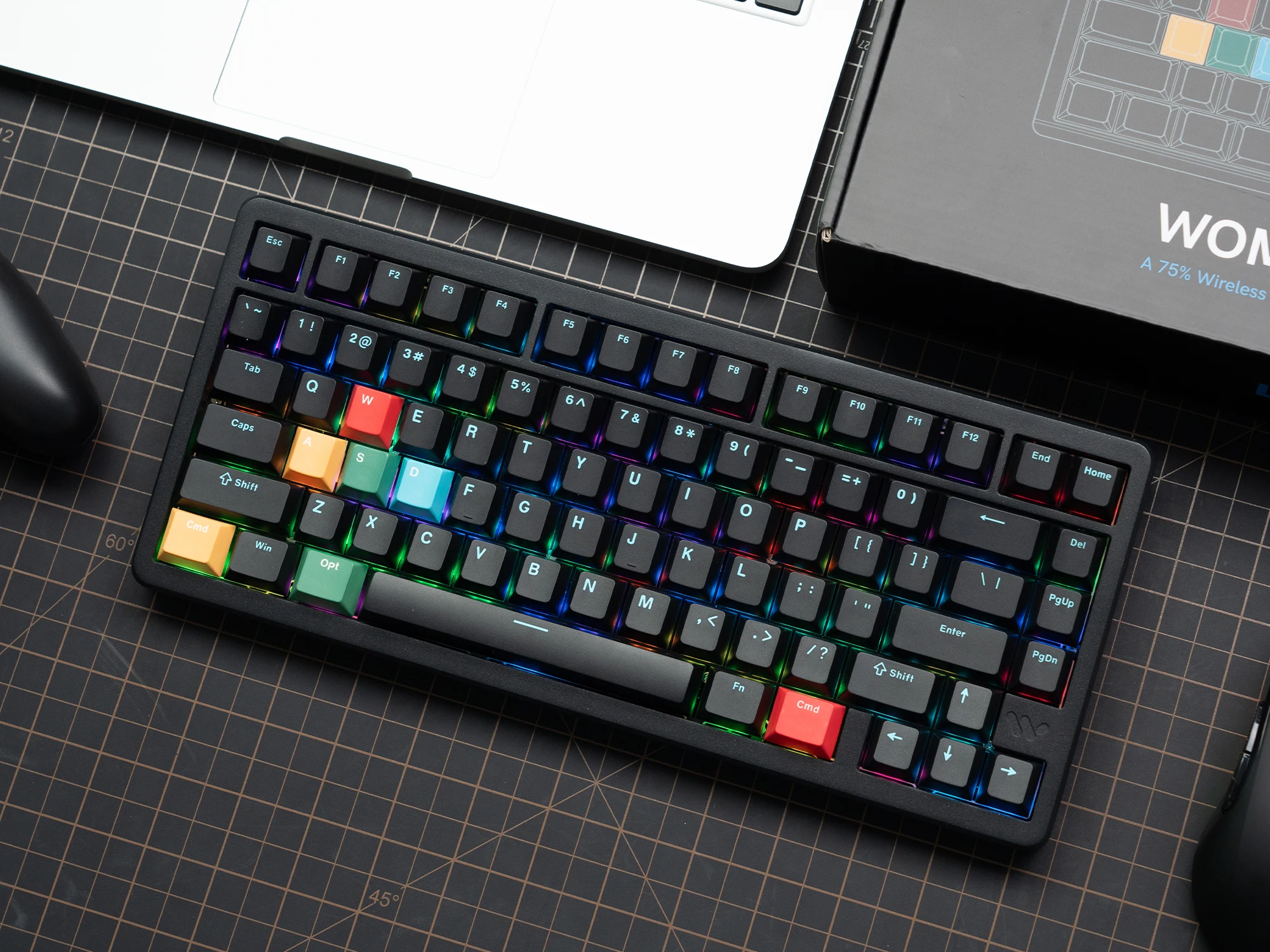 

Womier SK75 TMR Wireless Magnetic Mechanical Keyboard 3-Modes Rapid Trigger Aluminum Keyboard