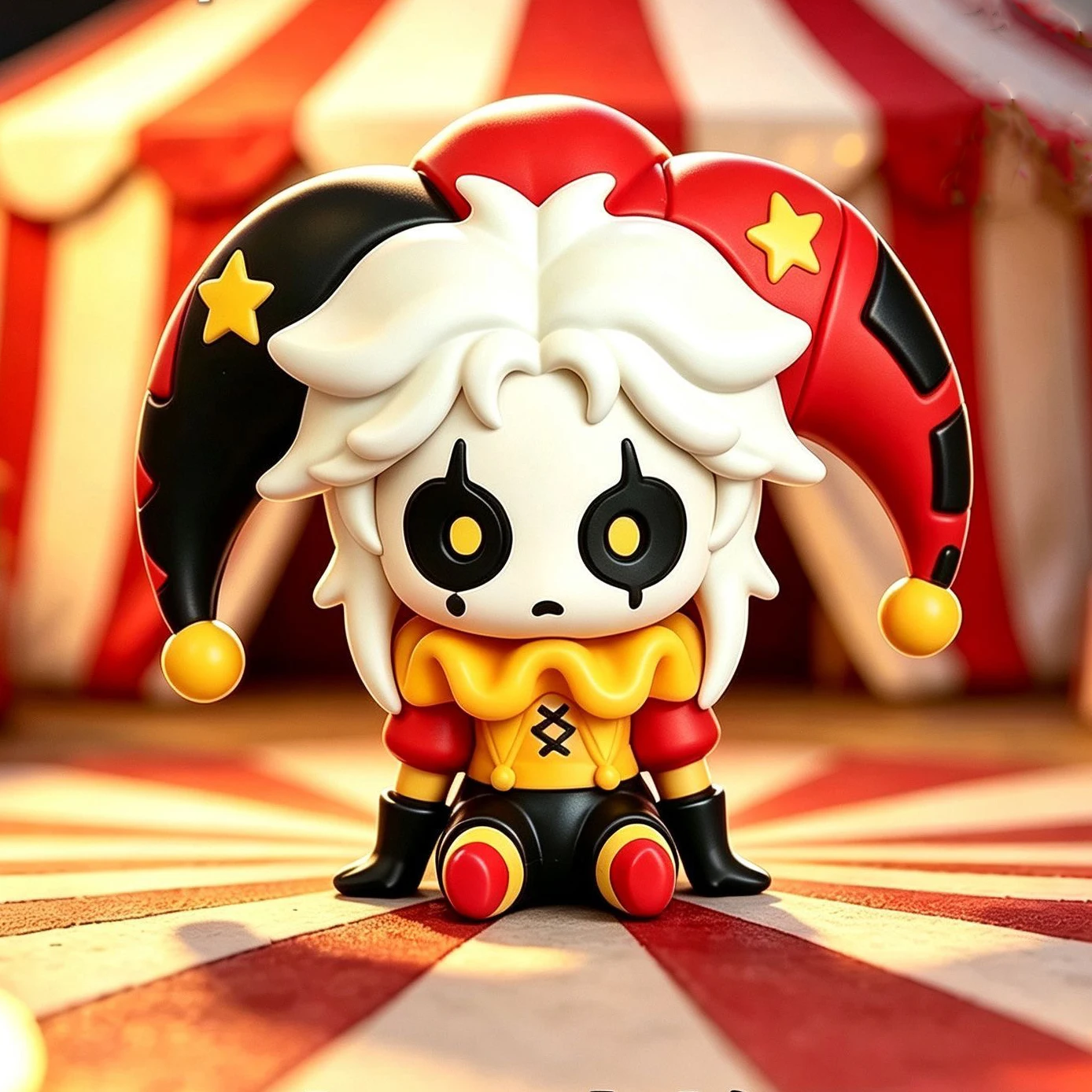 The Freak Circus Pierrot DIY Dolls Anime Cosplay Game Clown PVC Stuff Cartoon Halloween Party Accessories Desk Decor Collection