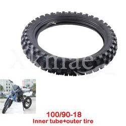 Yuanxing motorcycle 18-inch 100/90-18 anti-skid wear-resistant inner and outer tires for off-road motorcycle wheels