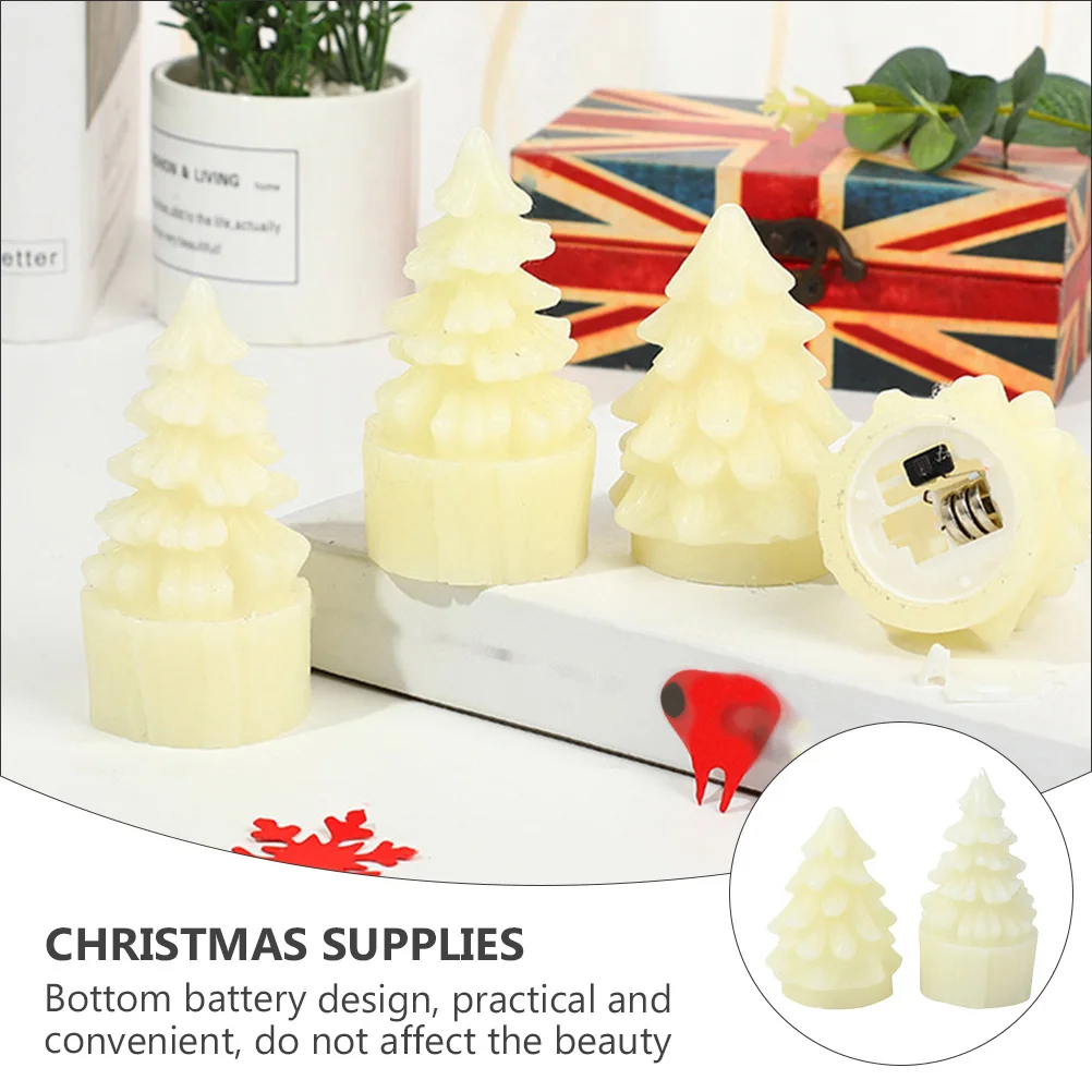 

Electronic C Lamp LED C les Christmas Tree Light Beige Artificial Party Decor Paraffin Material Energy Saving Safe