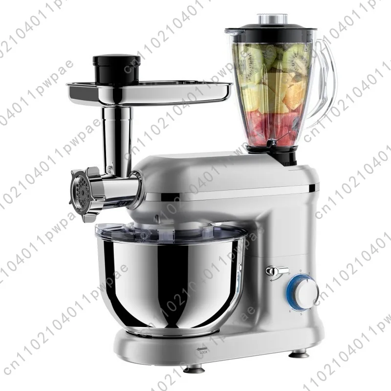 5.5L 1400W Multi-Function Kitchen Machine 5-in-1 Dough Mixer, Food Processor, Electric Egg Beater 220V