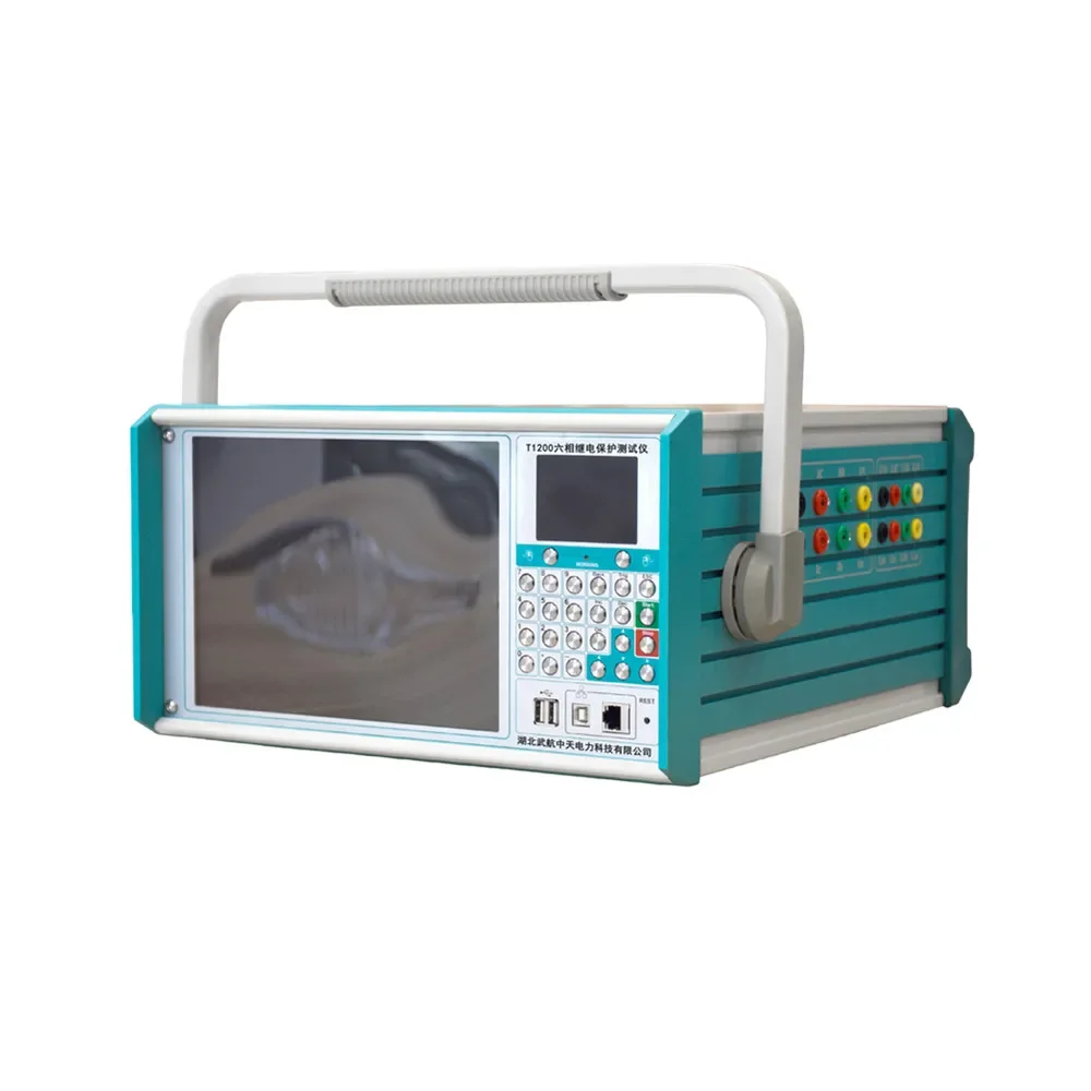 2026 JHT1200 Six Phase Portable Relay Calibration Machine Test Set Protection Relay Tester Secondary Current Injection Tester